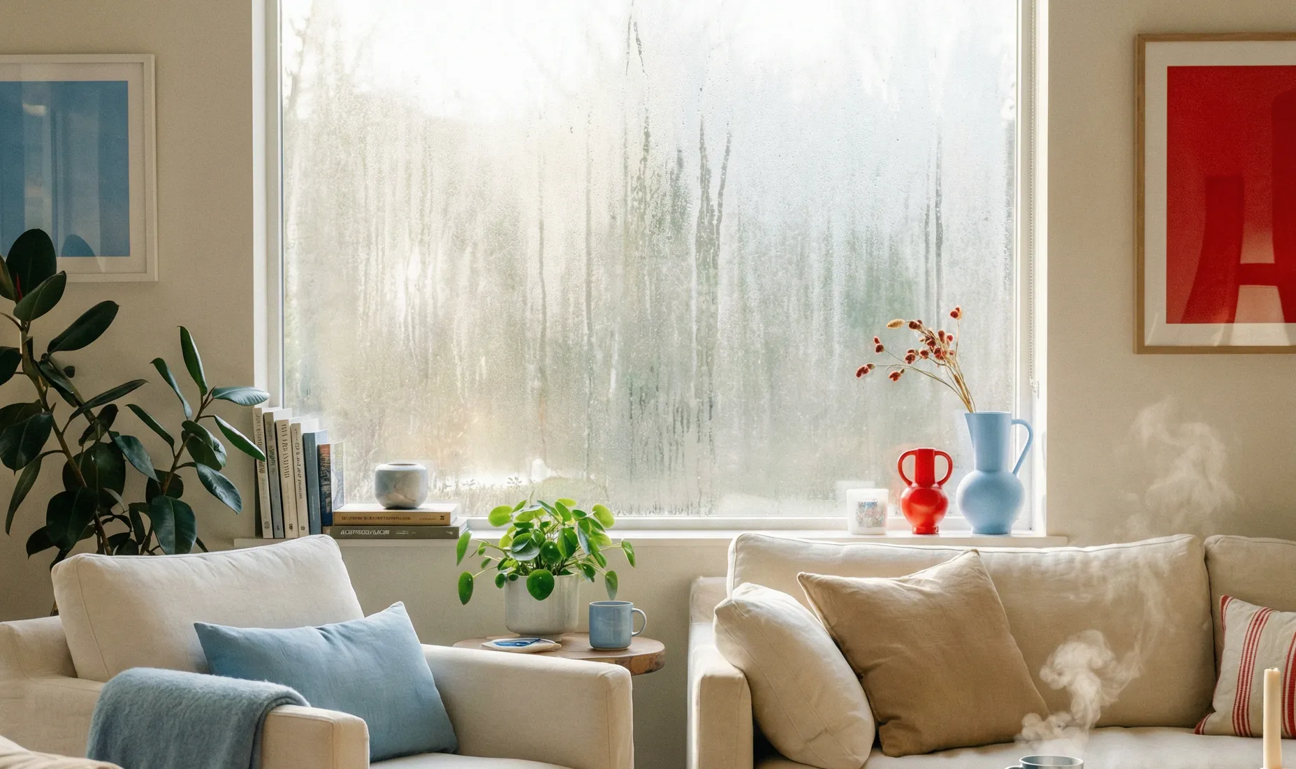 Ventanas y paredes con condensación en interior